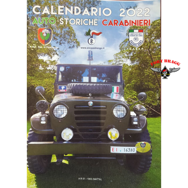 CALENDARIO AUTO STORICHE CARABINIERI