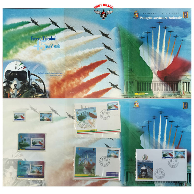CARTOLINE E FRANCOBOLLI PATTUGLIA ACROBATICA NAZIONALE POSTE ITA