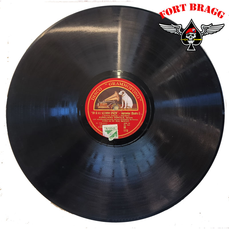 DISCO VINILE 78 GIRI I PAGLIACCI DI LEONCAVALLO