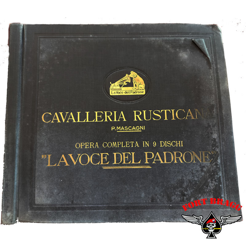 OPERA LA CAVALLERIA RUSTICANA DI MASCAGNI 9 DISCHI