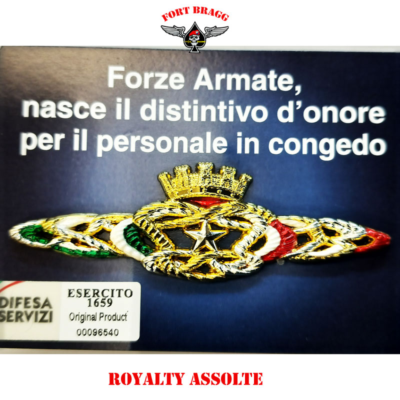 DISTINTIVO PER PERSONALE IN CONGEDO DELLE FORZE ARMATE