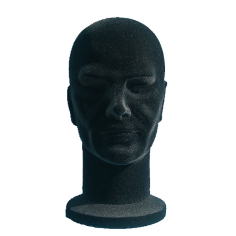 TESTA POLISTIROLO VELLUTATA GRIGIO SCURO